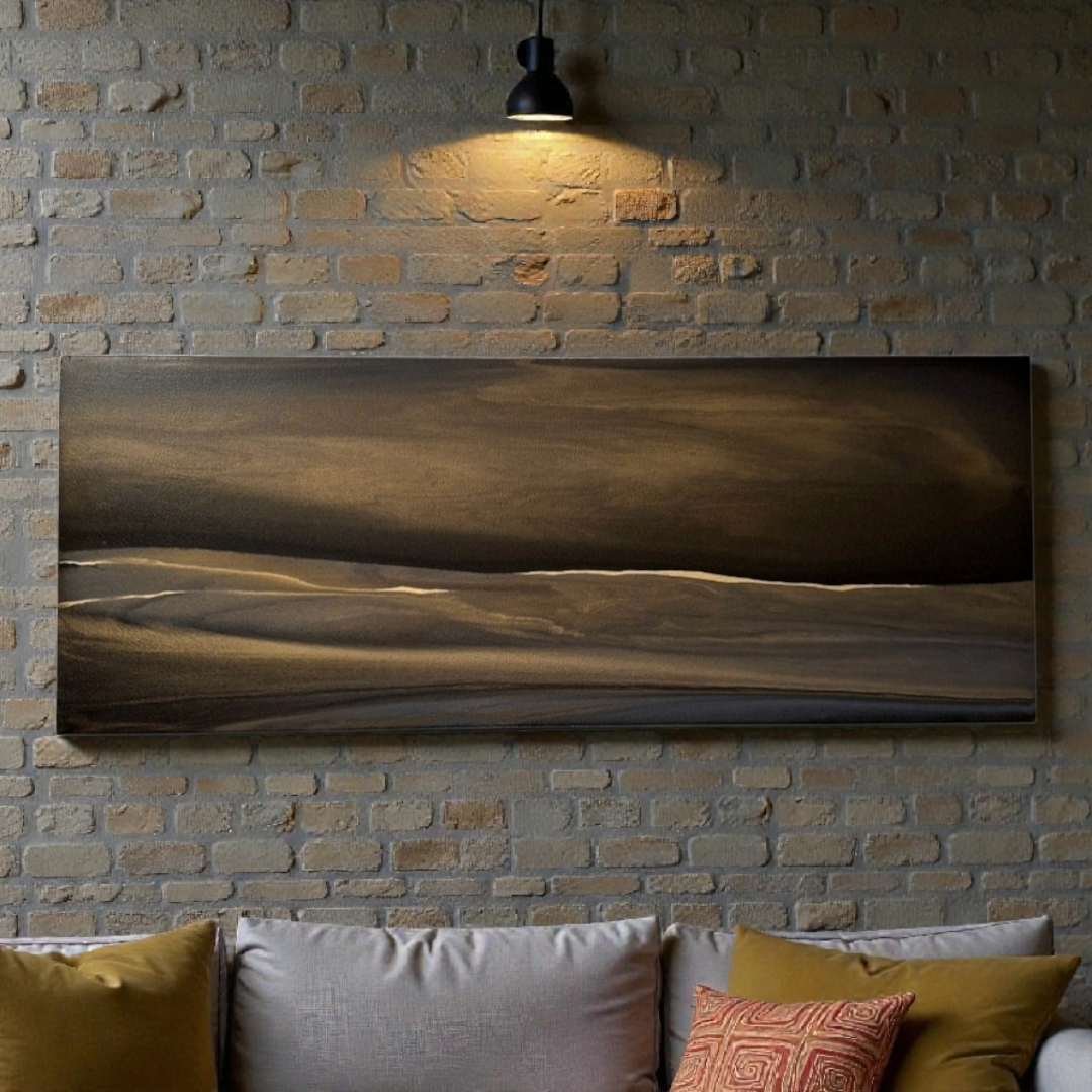 Авторська фактурна картина texture painting в інтер'єрі
